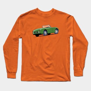 Austin Healey Mk 1 Sprite in green Long Sleeve T-Shirt